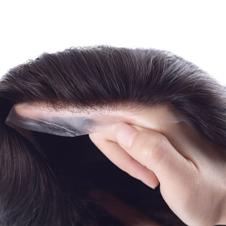 Gallery Thumb מערכת שיער תחרה לגברים עם היקף pu מערכת שיער תחרה לגברים עם היקף PU                                                         PU3