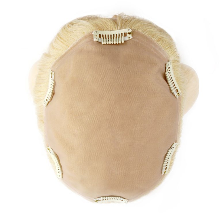 מערכת שיער קליפסים עם טופ במרקם משי לנשים מערכת שיער קליפסים עם טופ במרקם משי לנשים                                                                            3