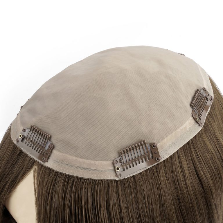 מערכת שיער קליפסים עם טופ במרקם משי לנשים מערכת שיער קליפסים עם טופ במרקם משי לנשים                                                                            5